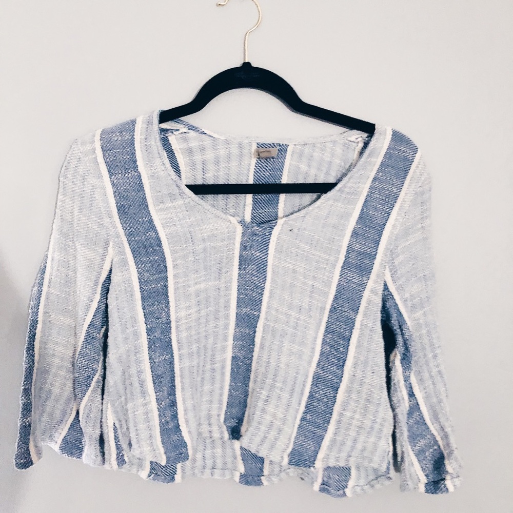 Urban Outfitters Cropped Half Sleeve Top